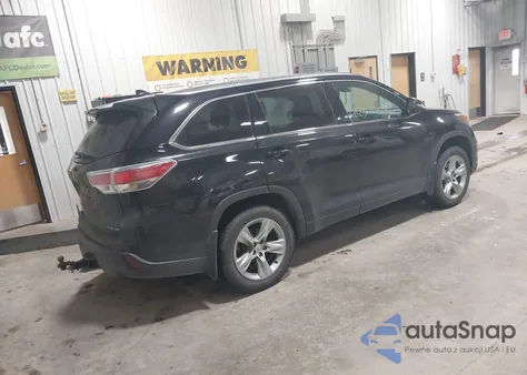 2014 Toyota Highlander Limited Platinum V6 z USA, uszkodzony, nr VIN 5TDDKRFH3ES055690